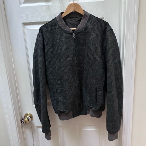 Dolce & Gabbana gray brown wool bomber jacket 54 - Picture 1 of 11